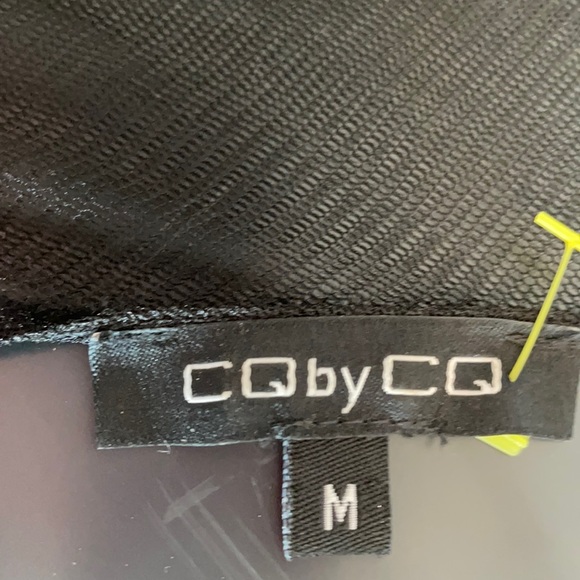 CQ by CQ Black Drop-waist   Netted & Stoned Evening  Dress size  back Zipper M - Picture 13 of 15